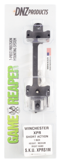 DNZ Products Game Reaper scope mount for short action winchester rifles features a one inch diameter and medium height